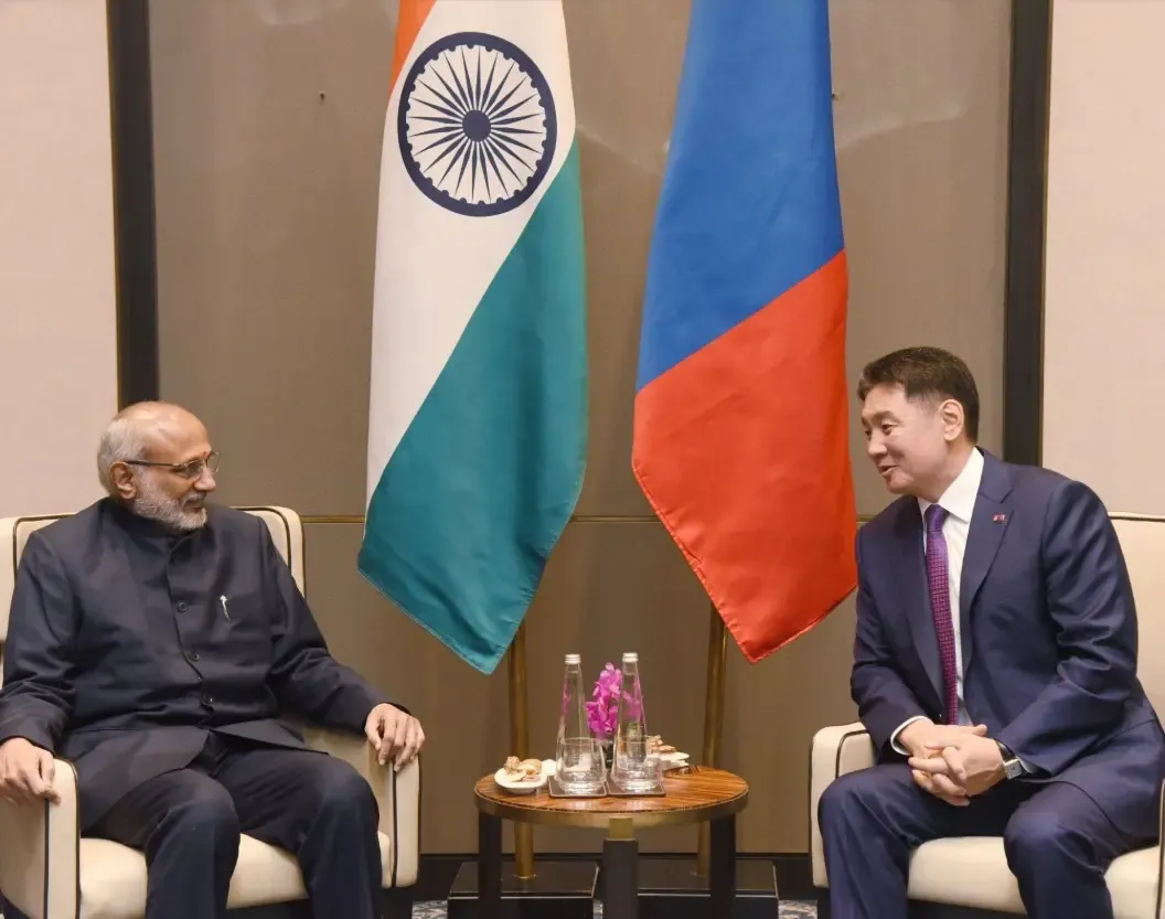 What Did VP Radhakrishnan Discuss with Mongolian President?