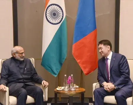 VP Radhakrishnan meets Mongolian President, discusses bilateral ties