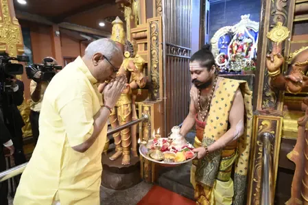 Vice President Radhakrishnan’s Spiritual Visit to Seetha Amman Temple in Sri Lanka