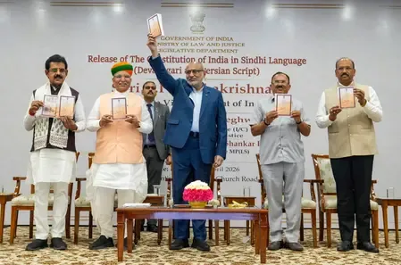 Vice President Radhakrishnan Launches Revised Constitution in Sindhi