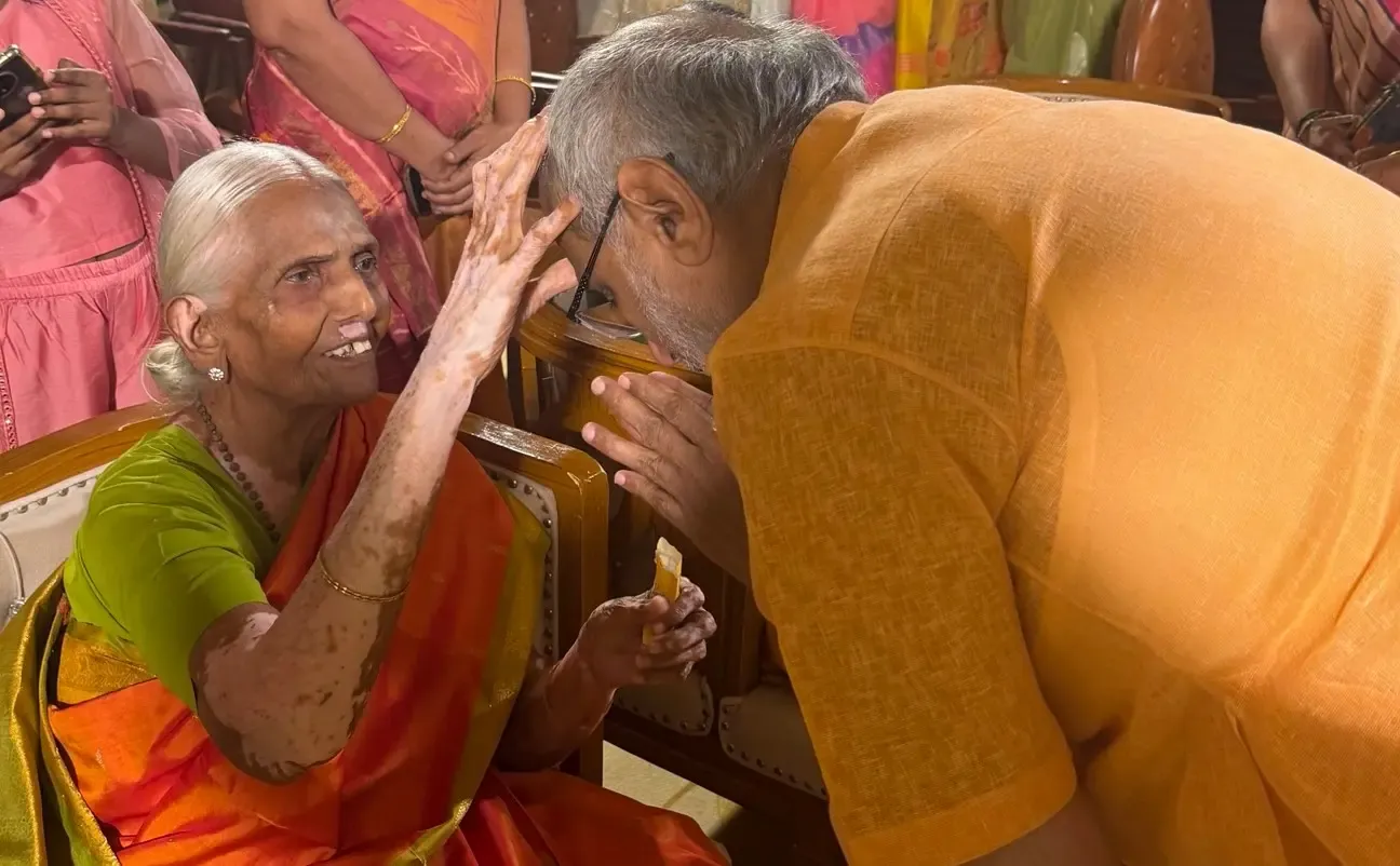 Did VP Radhakrishnan Take Time from His Busy Schedule to Visit His Mother in Tiruppur?