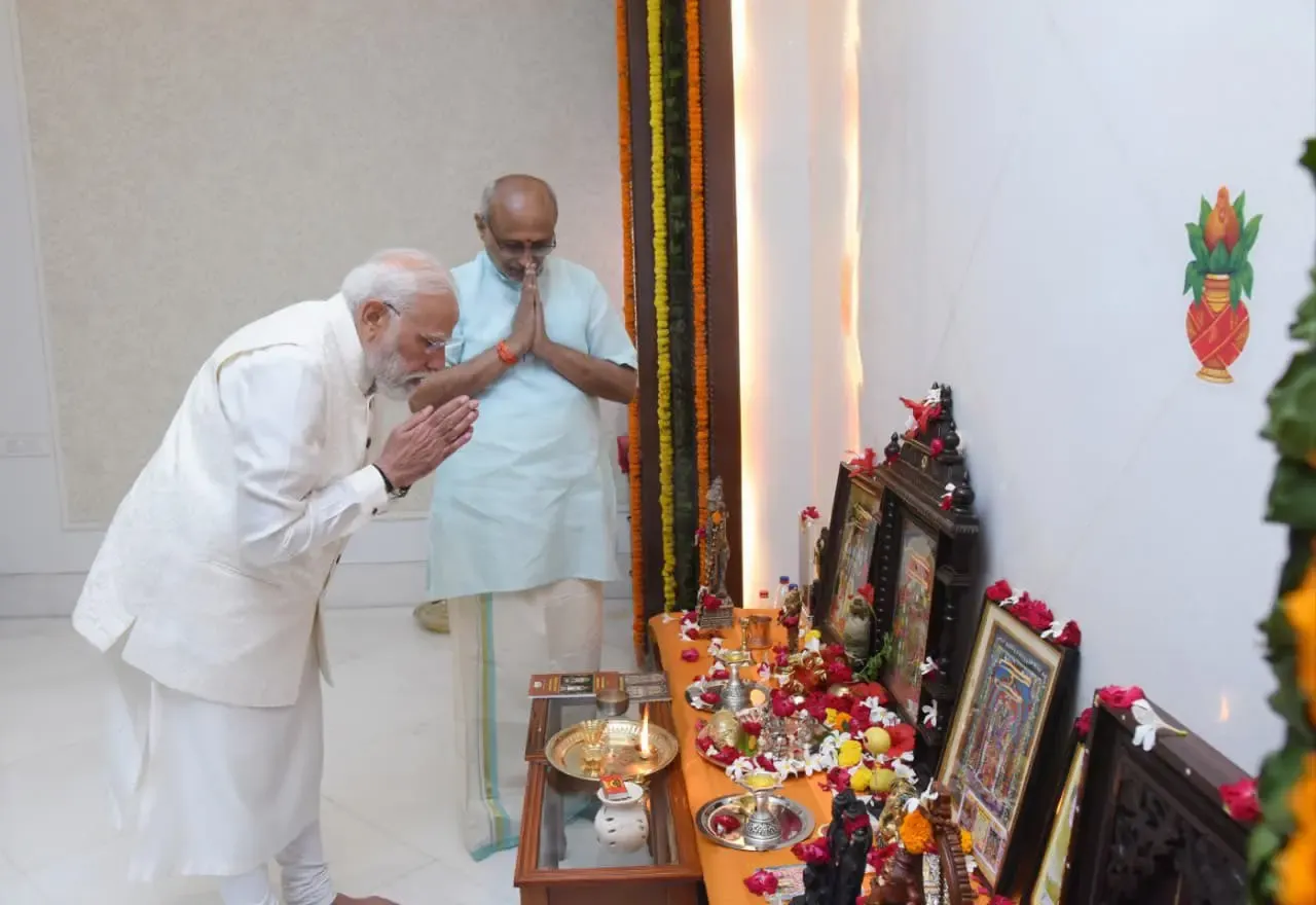 Did VP Radhakrishnan Welcome PM Modi with Diwali Greetings?