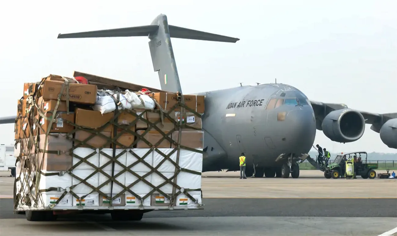 IAF airlifts 40 tonnes of flood relief to Nepal from Hindon Airbase