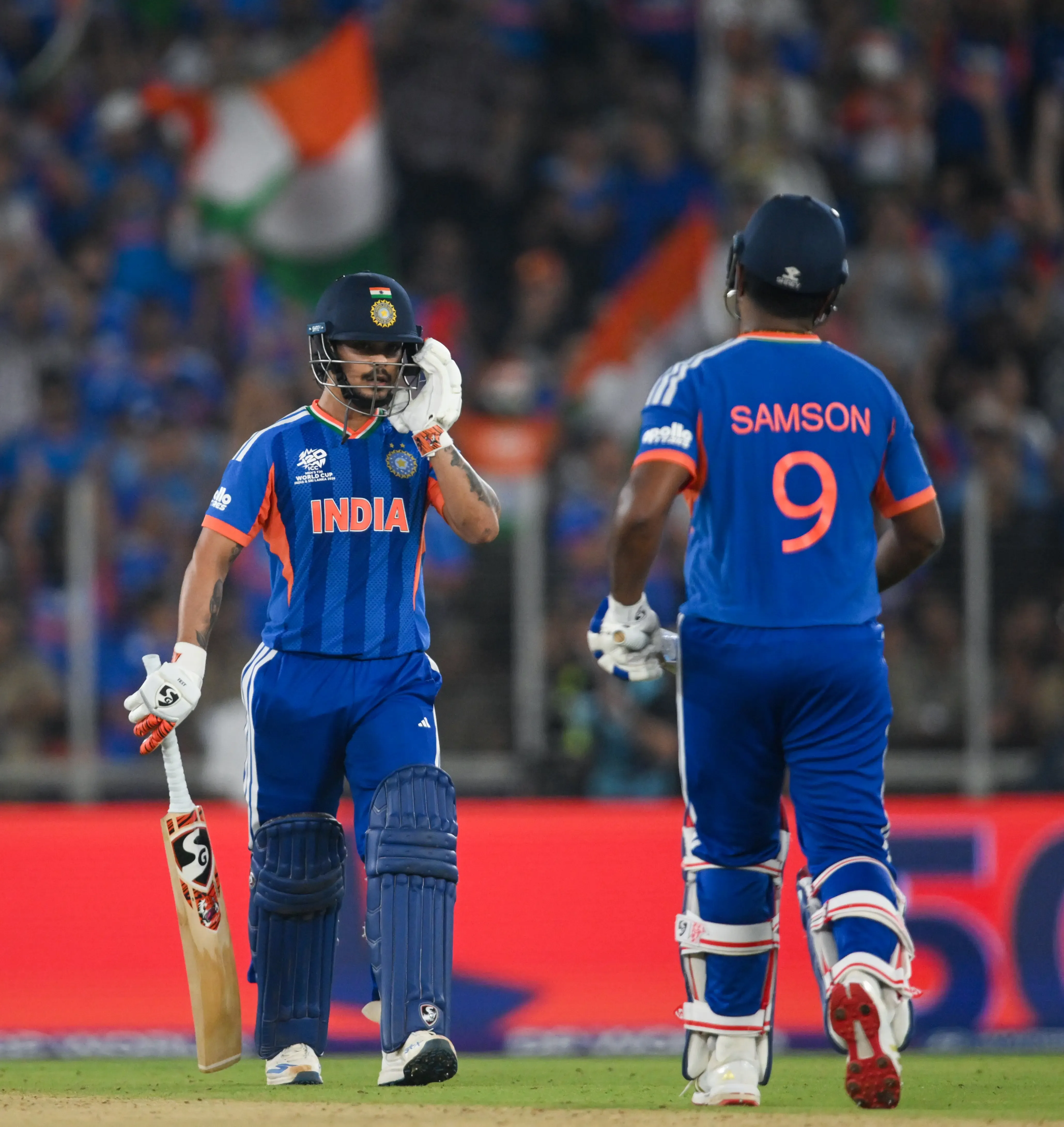 Kishan and Abhishek Celebrate India's Historic T20 World Cup Victory
