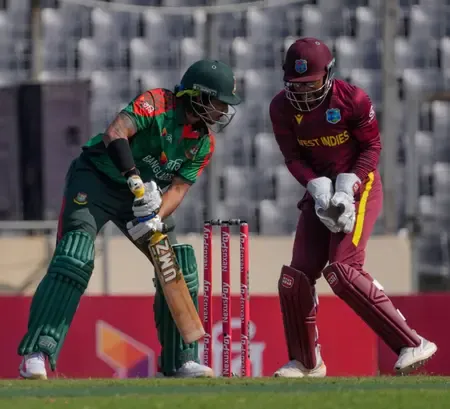 West Indies bowl 50 overs of spin against Bangladesh for the first time in ODI history