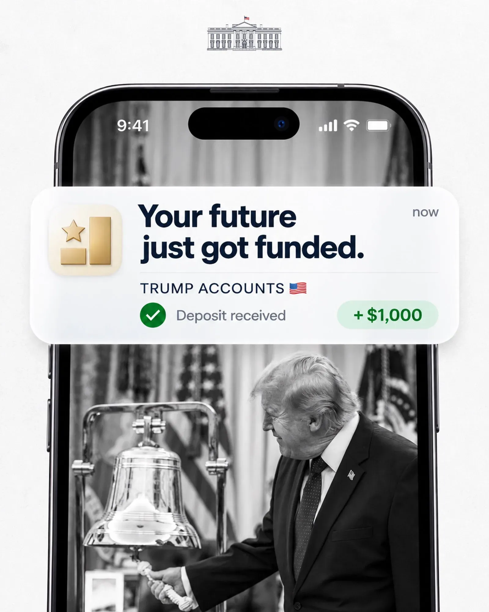 White House: 70M Trump Accounts, $4.5B Deposited Since July 4