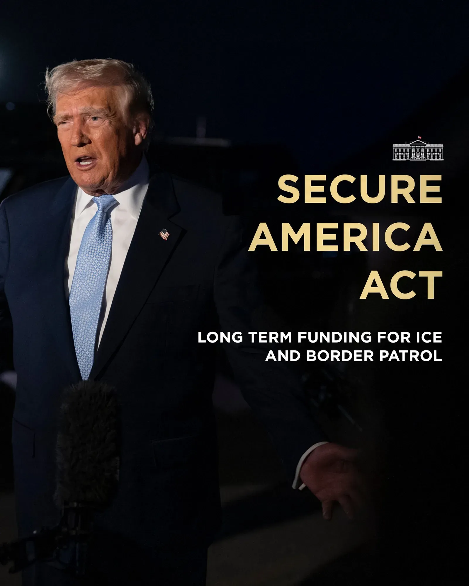 White House Backs Secure America Act for ICE, Border Patrol Funding