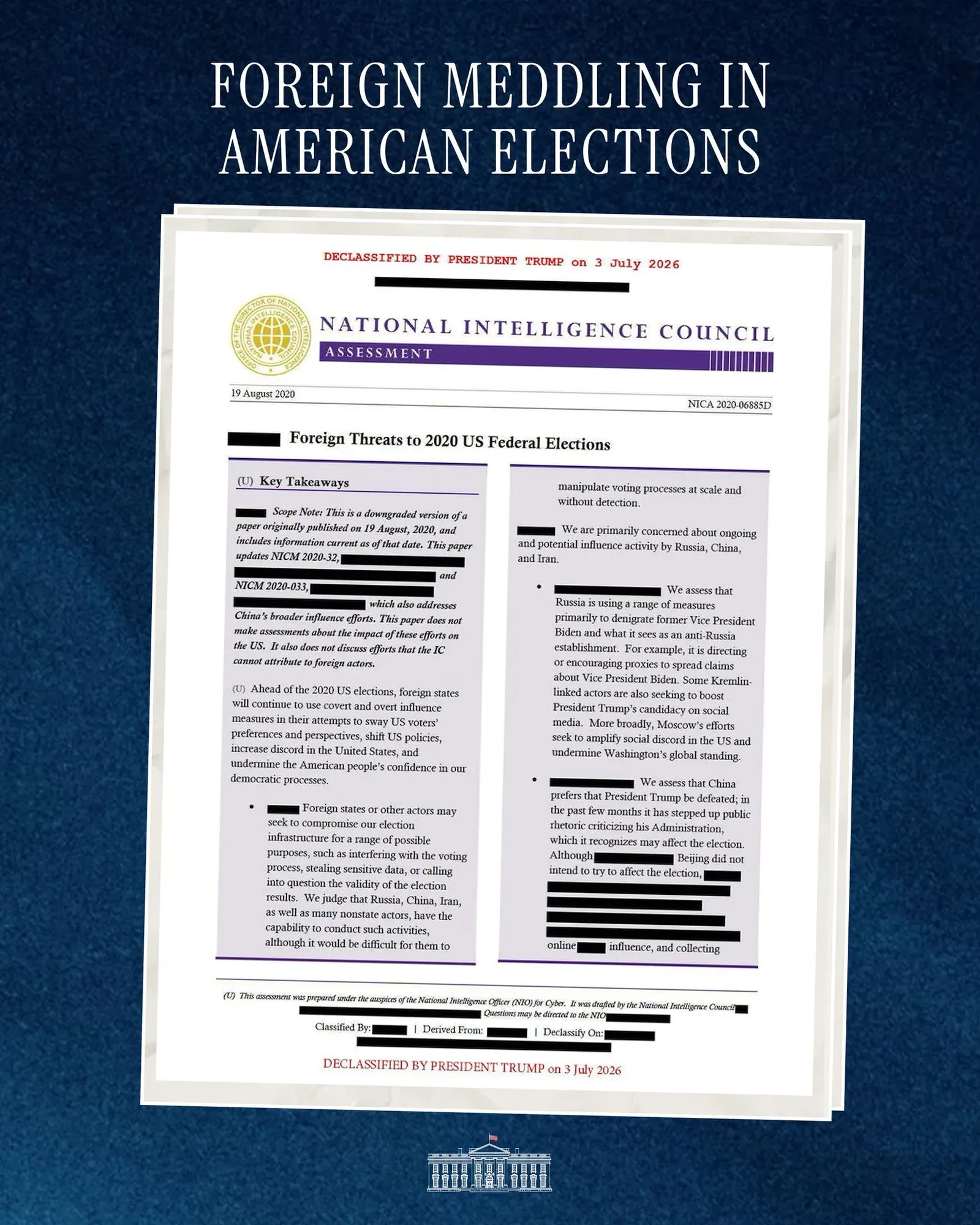 White House Demands Congress Pass Save America Act to Secure Elections