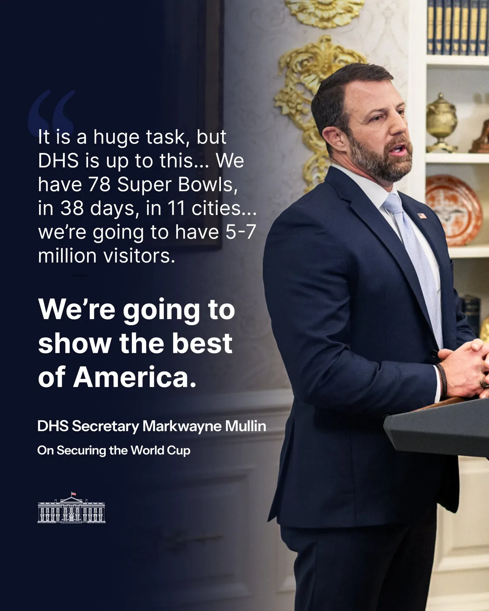 White House: DHS Ready to Secure 2026 FIFA World Cup