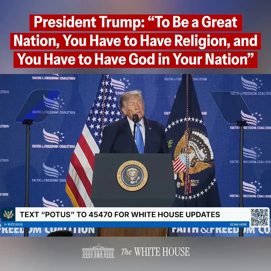 White House: Faith Has Forged American Greatness