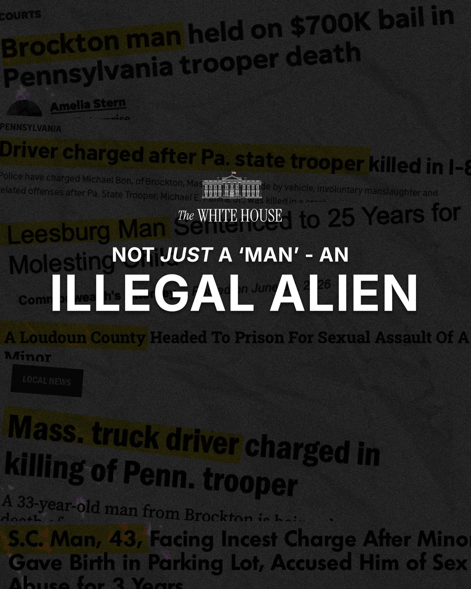White House Highlights Crimes by Illegal Aliens, Slams 'Fake News'