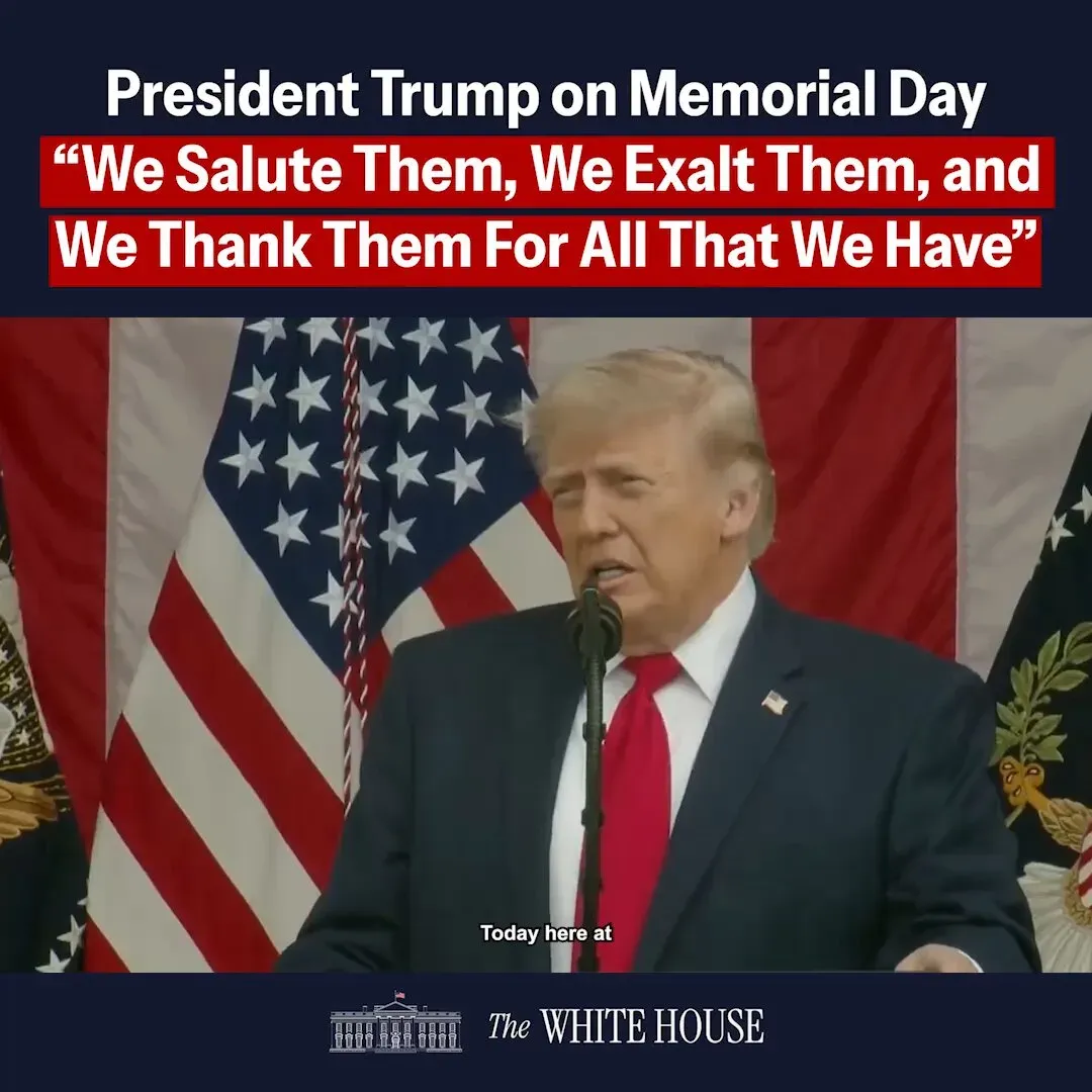 White House Honors Fallen Soldiers on Memorial Day 2026