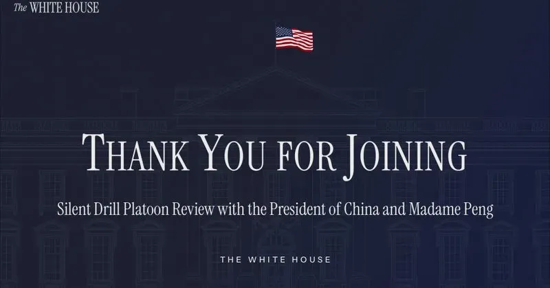 White House Hosts Xi Jinping for Silent Drill Review