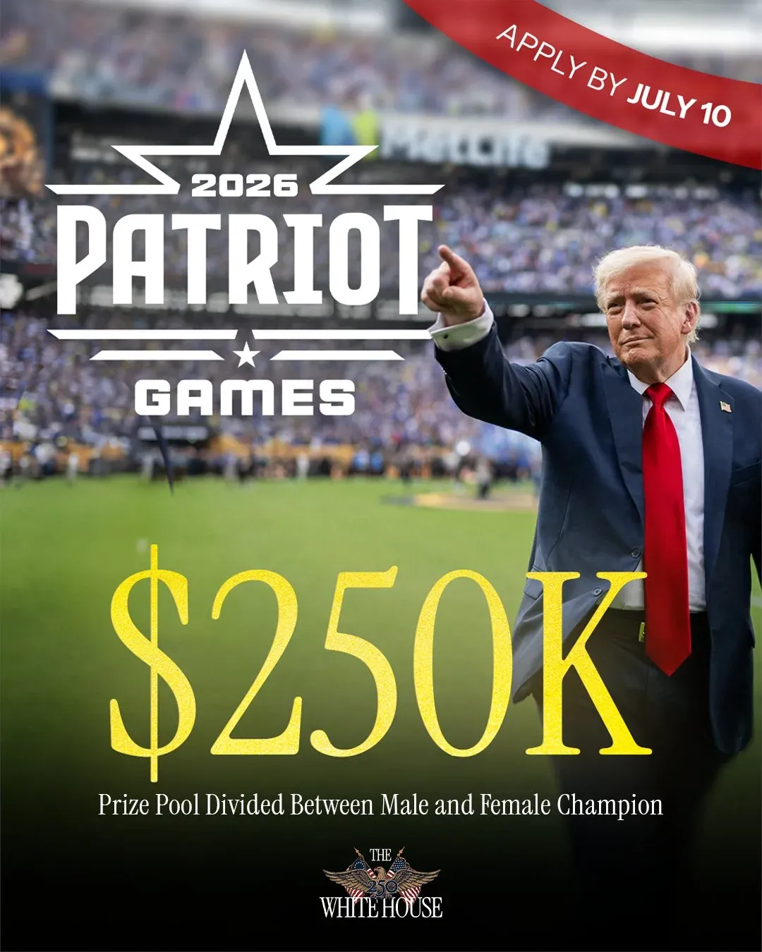 White House Invites Youth to Patriot Games Ahead of US 250th