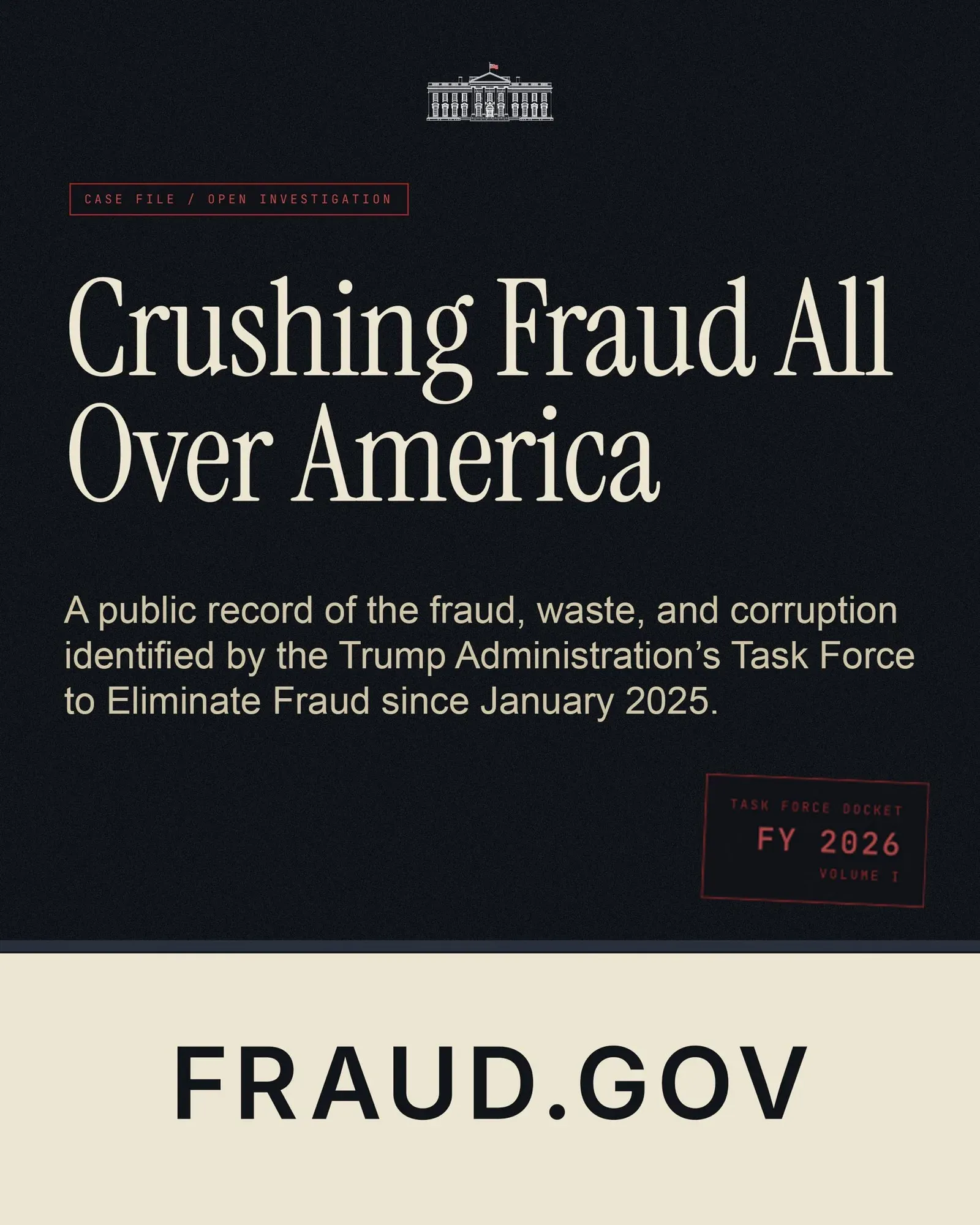 White House Launches Fraud.Gov, Claims $229B in Waste Uncovered