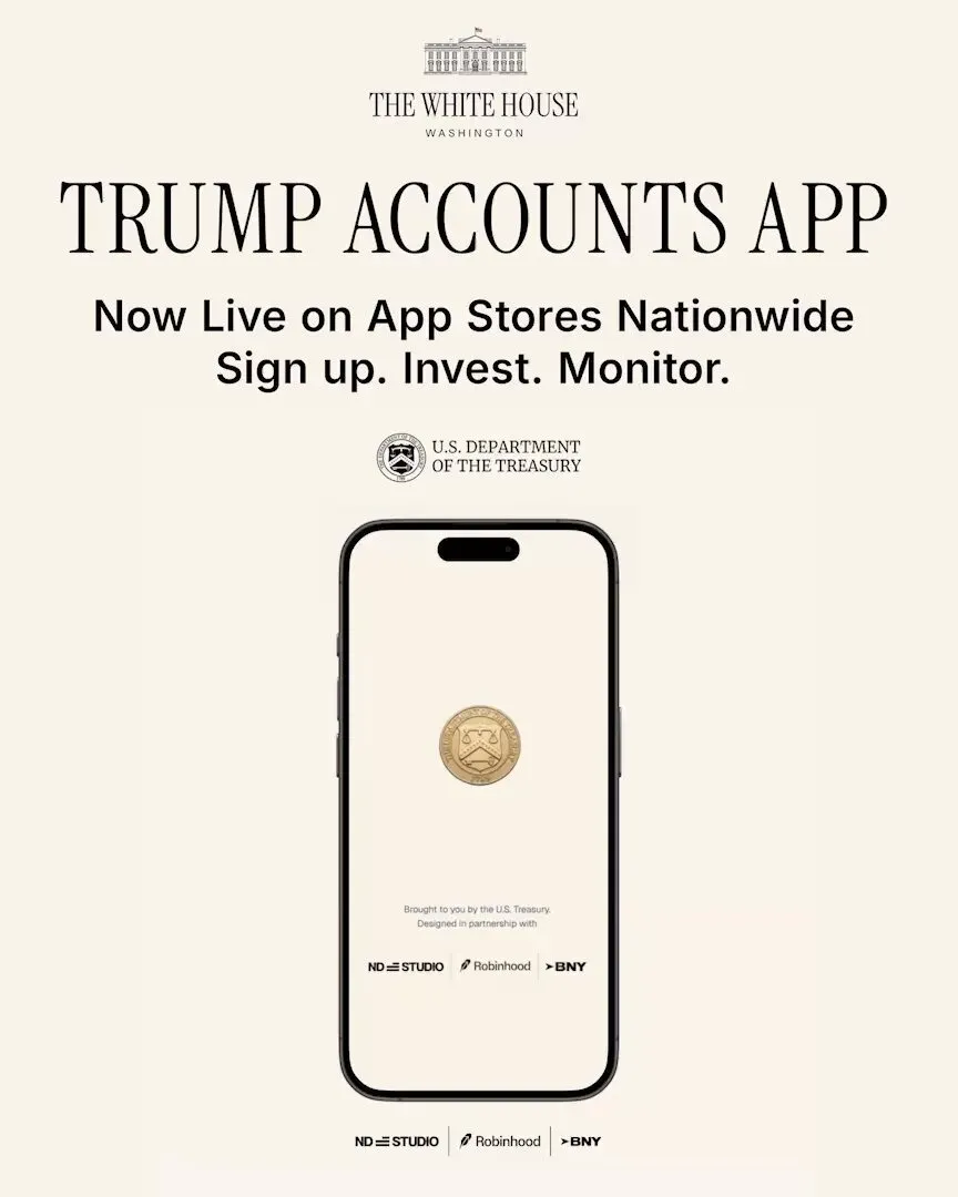White House Launches Trump Accounts App Ahead of July 4th
