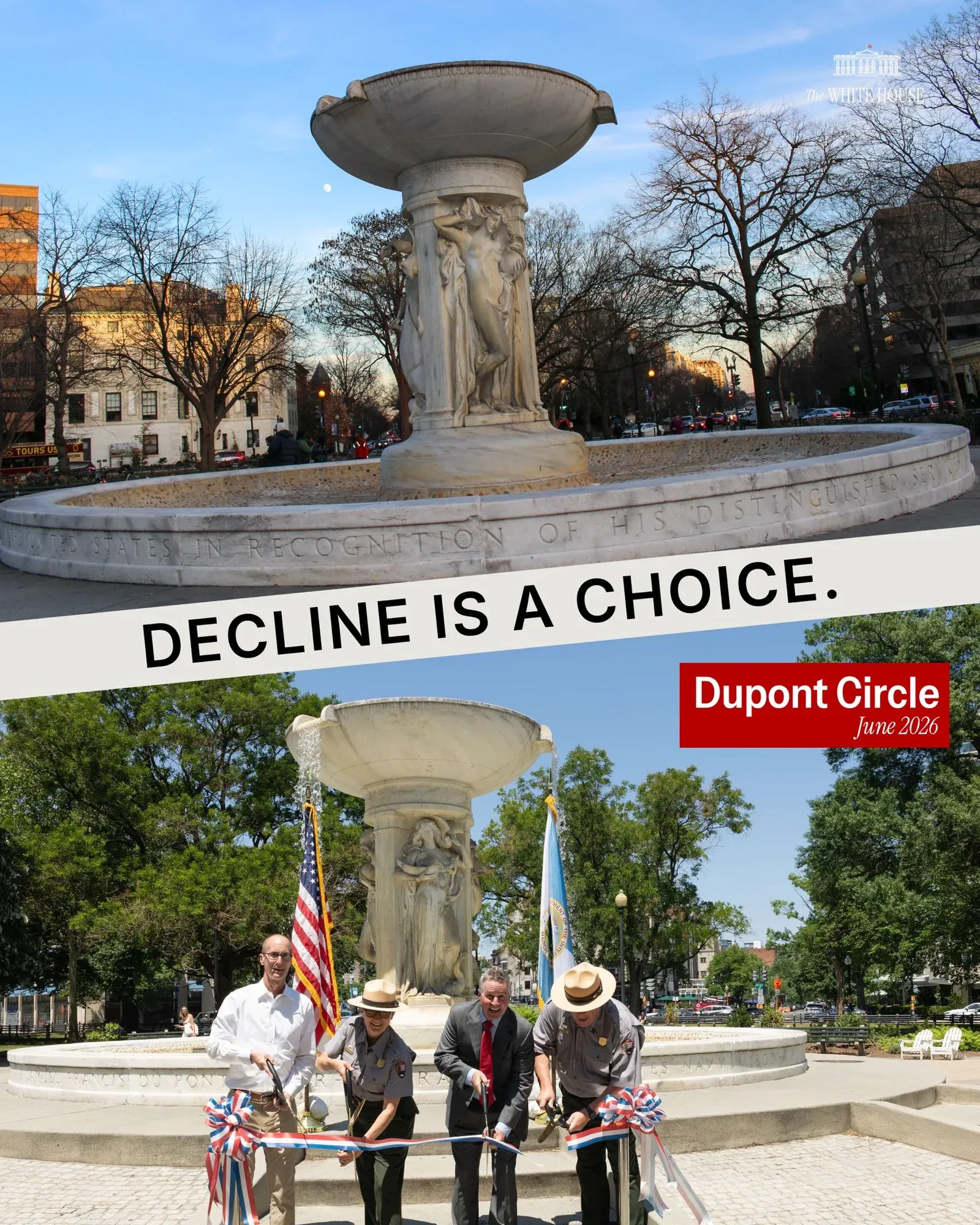 White House Marks Dupont Circle Fountain Restoration