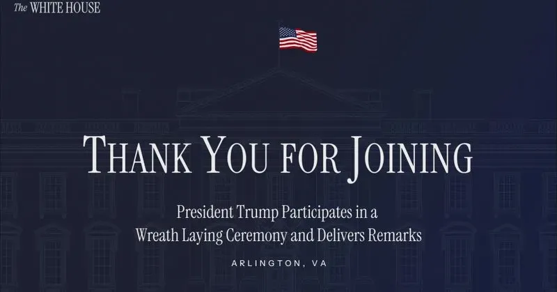 White House Marks Memorial Day 2026, Honours Fallen US Troops