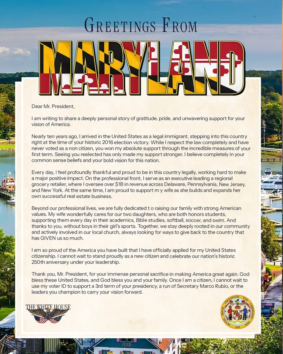 White House Marks Presence in Maryland