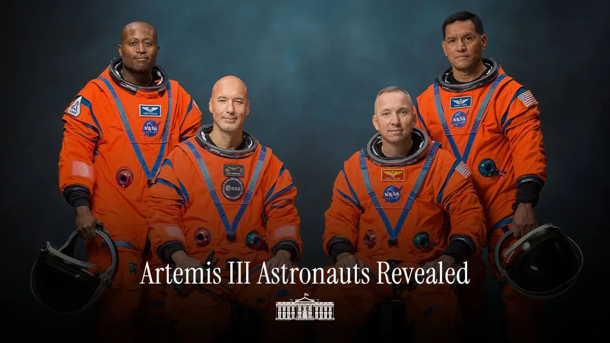 White House Names Artemis III Moon Crew for 2027