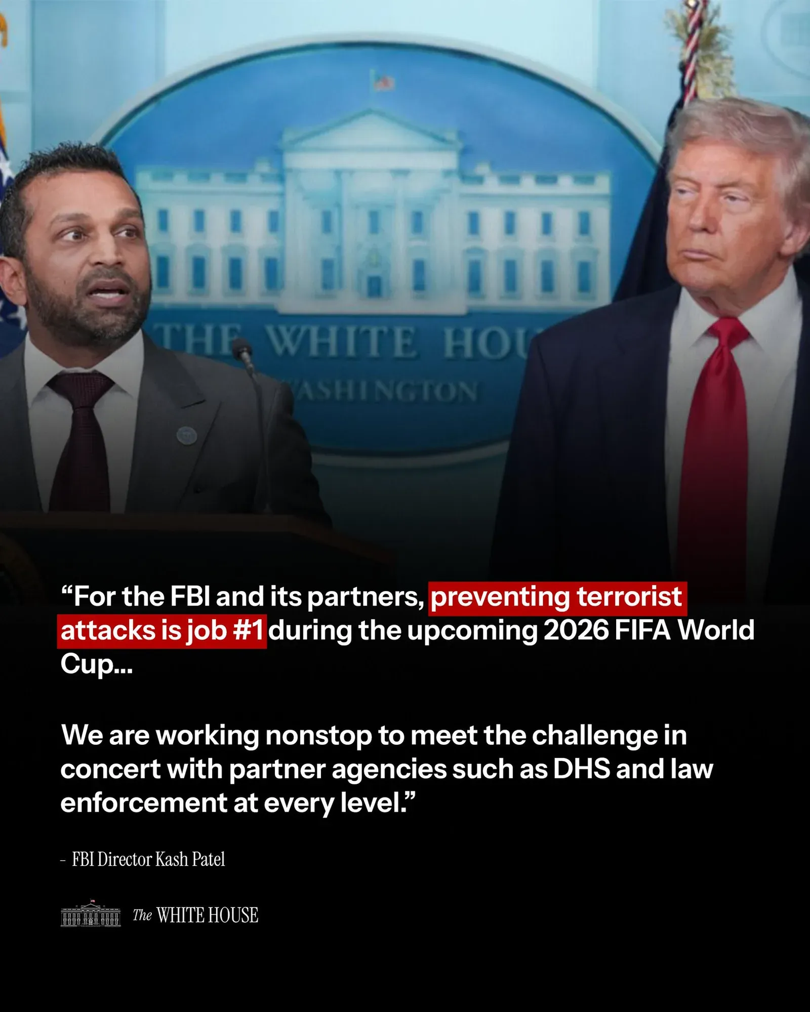 White House Pledges Full US Law Enforcement for World Cup Safety