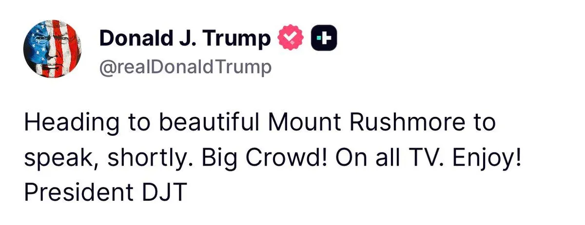White House Posts Cryptic 'SOON.' on July 4