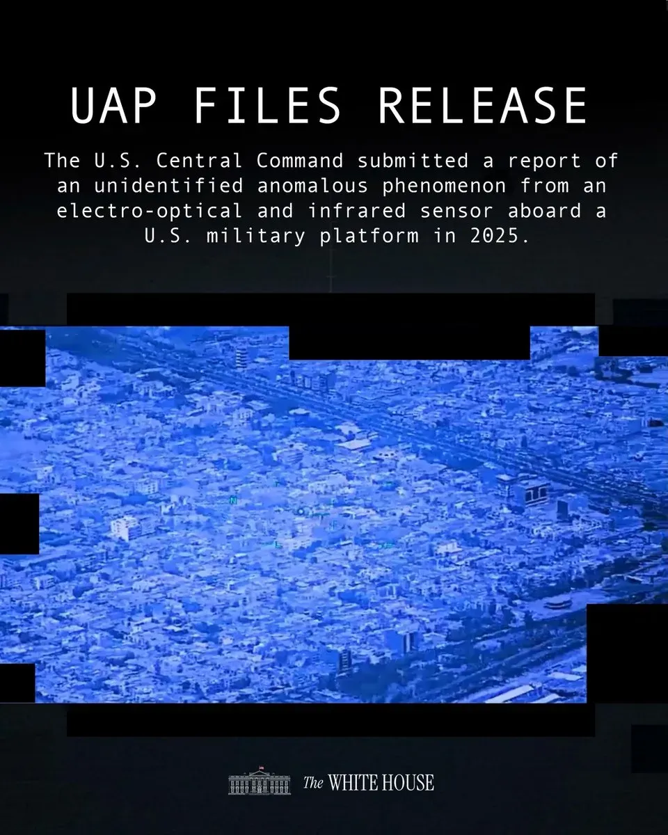 White House Releases Fifth UAP Report, Flags Unresolved Middle East Case