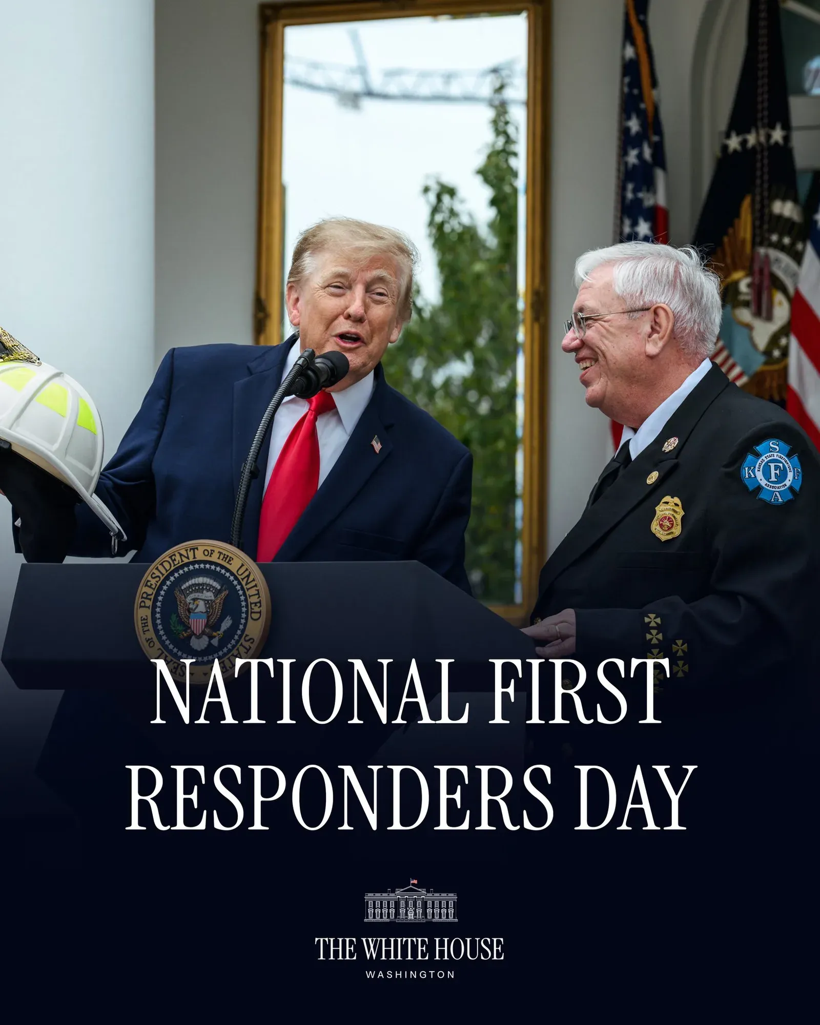 White House Salutes First Responders, Touts Border and Crime Record
