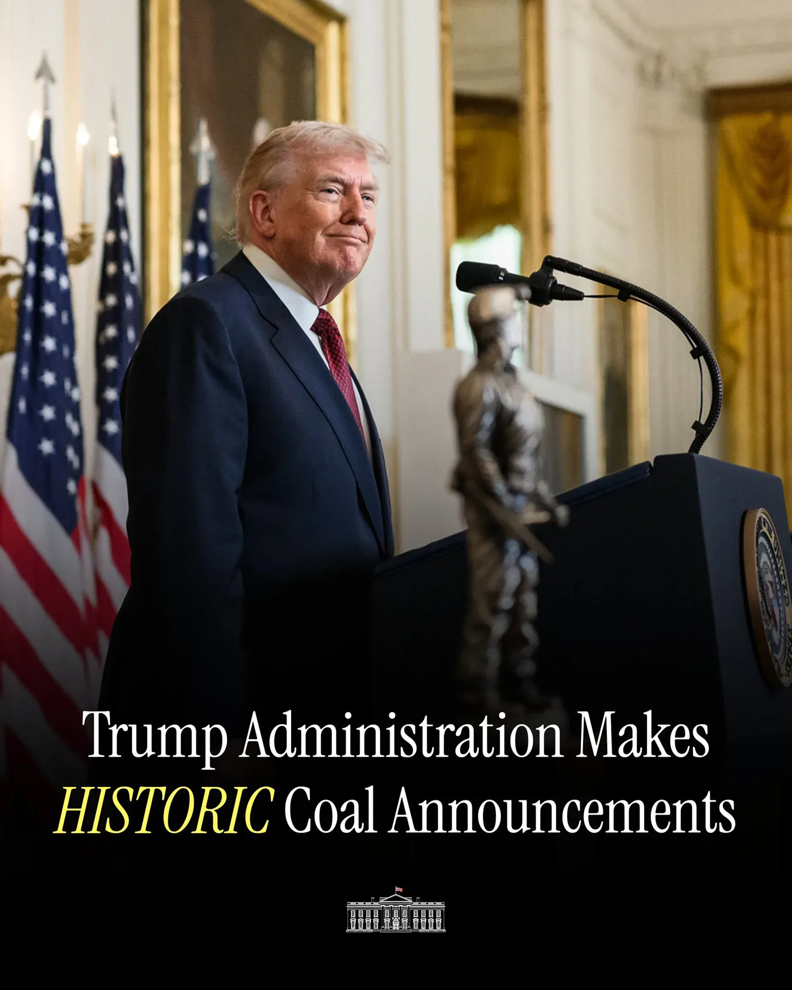 White House Says Trump Takes Historic Steps for US Coal Industry