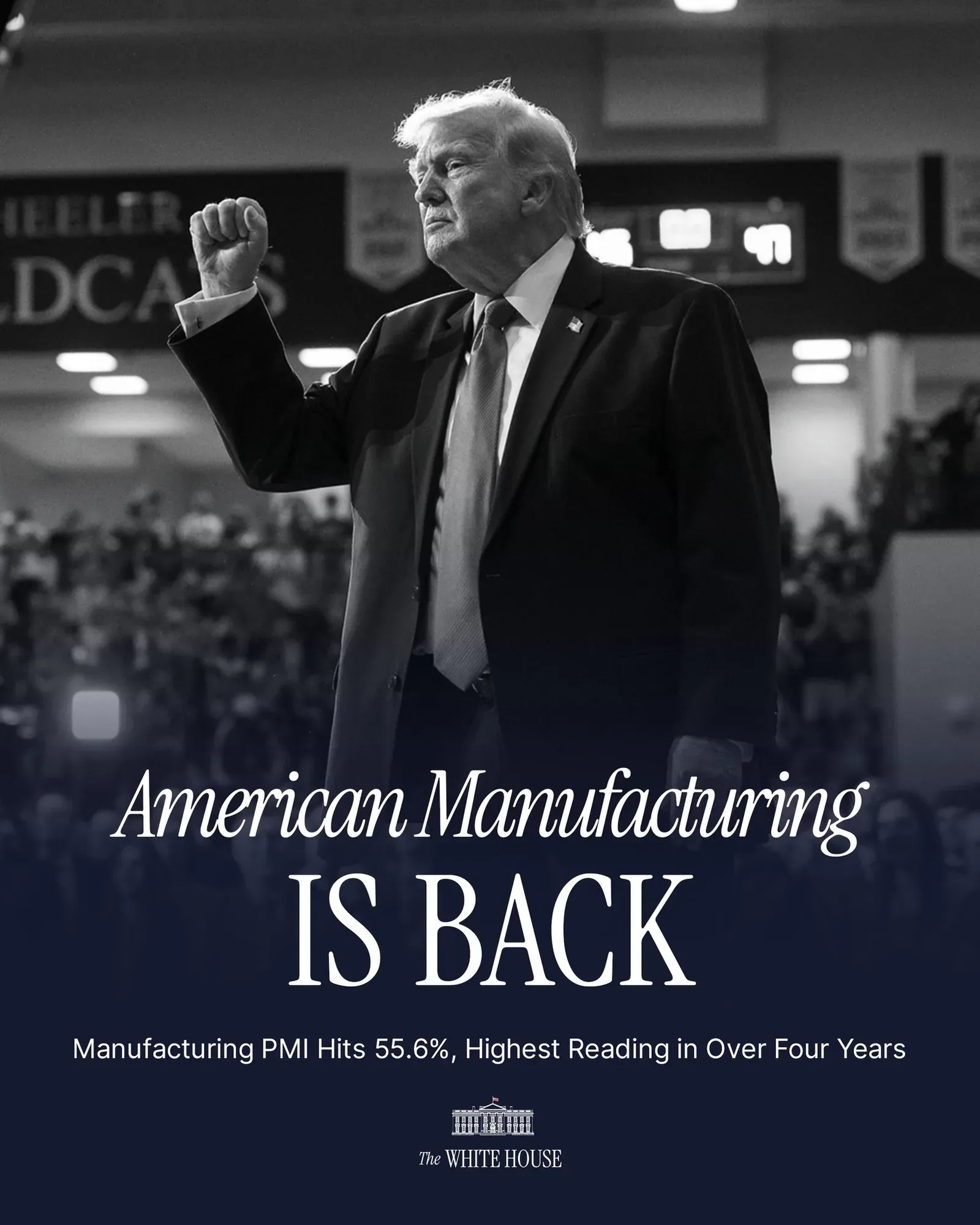 White House Says US Manufacturing Is Back Under Trump