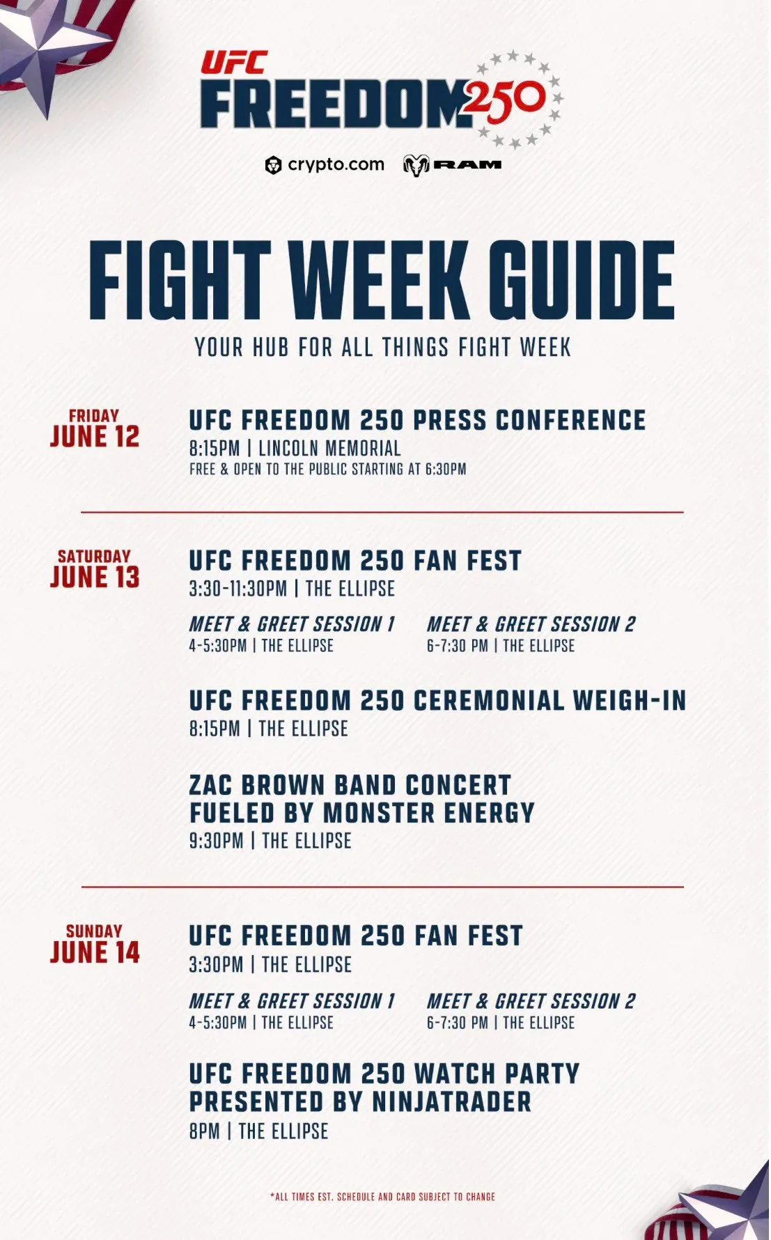 White House Shares 'Fight Week Guide' on Social Media