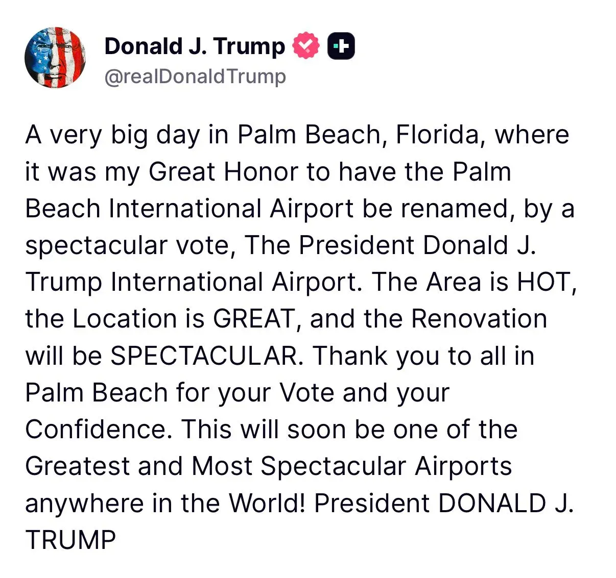 White House Shares New Visual Post on Official X Account
