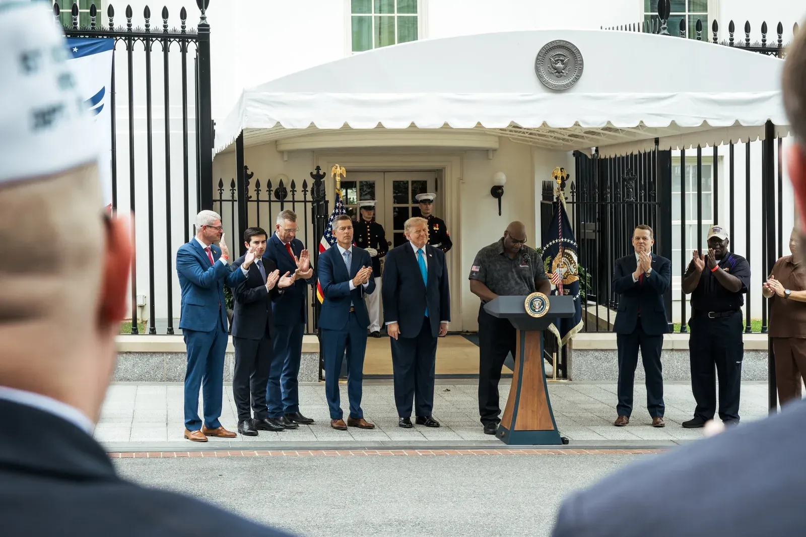 White House Spotlights Veteran Trucker Ricky Washington