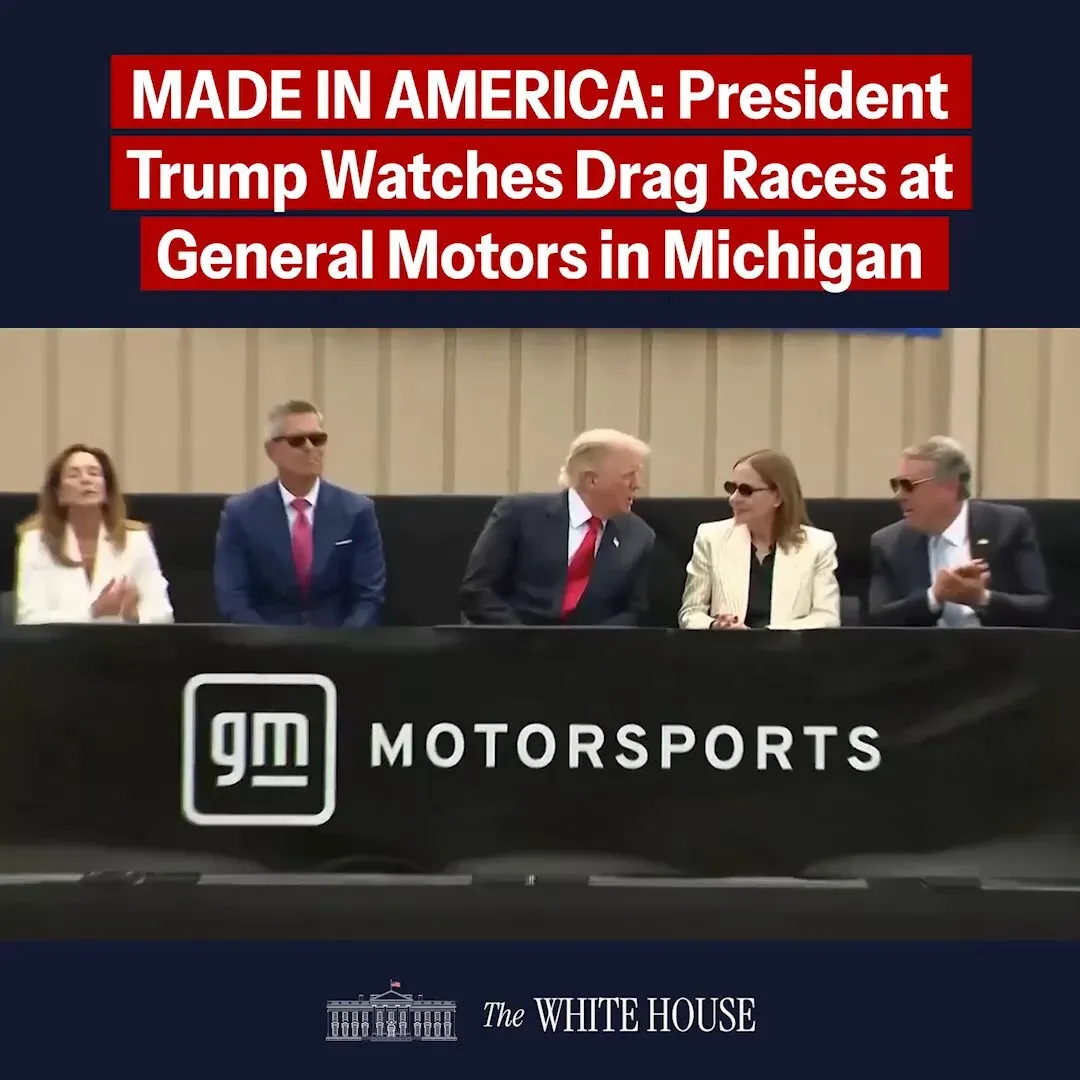 White House Touts US Car Manufacturing Revival at GM Proving Ground