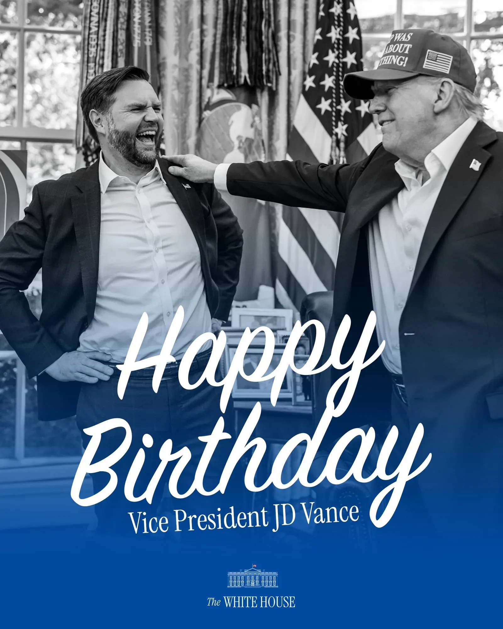 White House Wishes VP JD Vance a Happy Birthday