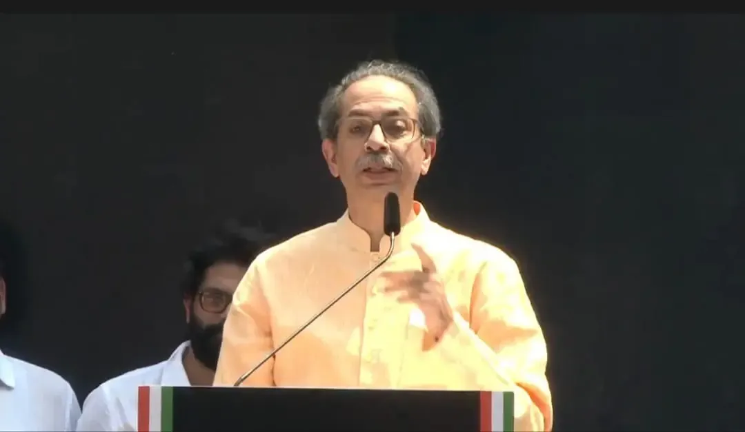 Uddhav Thackeray vows to bury 'Make in India dictatorship' at Mumbai Garjana Morcha