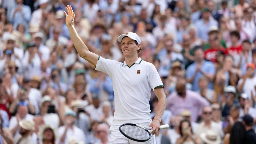 Sinner beats Djokovic 6-4, 6-4, 6-4 to reach second straight Wimbledon final