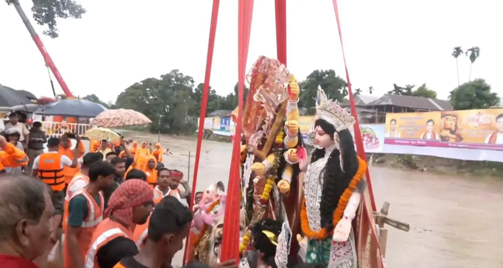 Why Did Devotees Across the Northeast Bid Farewell to Goddess Durga?