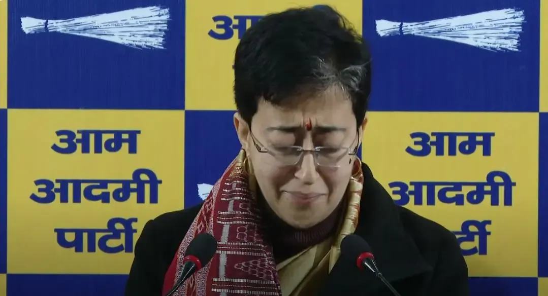 Delhi Chief Minister Atishi Tearfully Criticizes BJP's Ramesh Bidhuri for Attacking Her Father