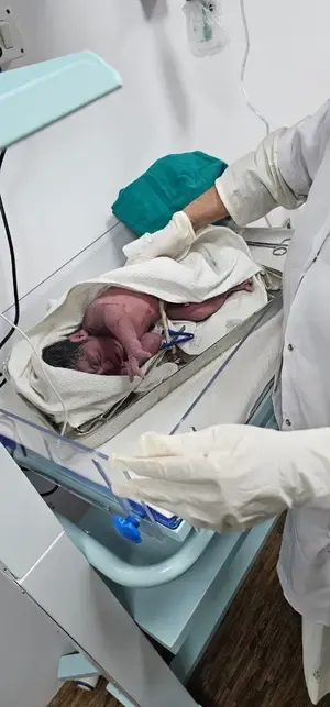 Young Mother Welcomes Baby at Temporary Medical Facility in UP's Mahakumbh Nagar