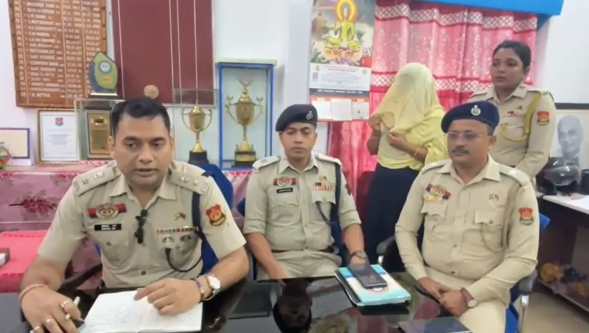 Why was a woman arrested in Tripura with a pistol and drugs?