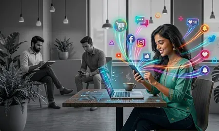 Women spend 50% more time than men on digital platforms: VTION-IAMAI report