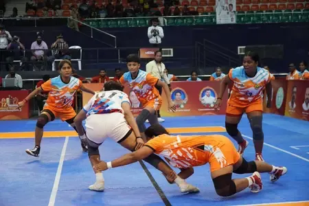 Which Teams Made It to the Quarterfinals in the Women’s Sr Kabaddi Nationals?