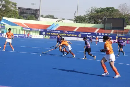 Thrilling Victories on Day One of Women's Sub-Junior Hockey Championship