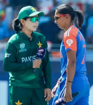Harmanpreet, Fatima Sana skip handshake again at Women's T20 WC toss