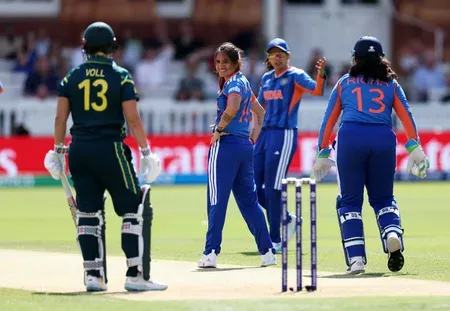 Women's T20 WC: Perry's 56 powers Australia's record chase to eliminate India at Lord's
