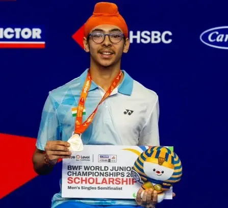 वर्ल्ड जूनियर बैडमिंटन चैंपियनशिप में जगशेर सिंह खंगुरा ने जीता कांस्य, पंजाब के पहले ऐसे खिलाड़ी बने