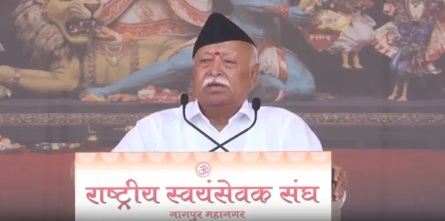 RSS chief Mohan Bhagwat: World looks to India for answers at centenary rally