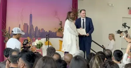 How was World Meditation Day Celebrated in New York?