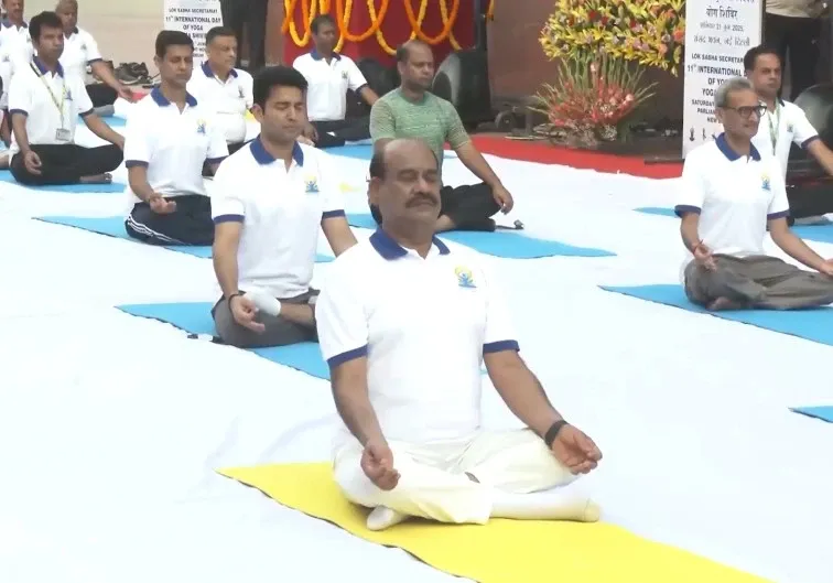 How is Yoga Day Promoting a Healthier Planet? Om Birla Leads Celebrations at Parliament